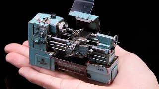 【ミニチュア】手のひらサイズの汎用旋盤を作ってみた【1/24scale】の画像