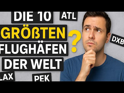 Die 10 größten Flughäfen der Welt ✈️ | Wie viele weißt du? 🌍 Nach Passagierzahlen