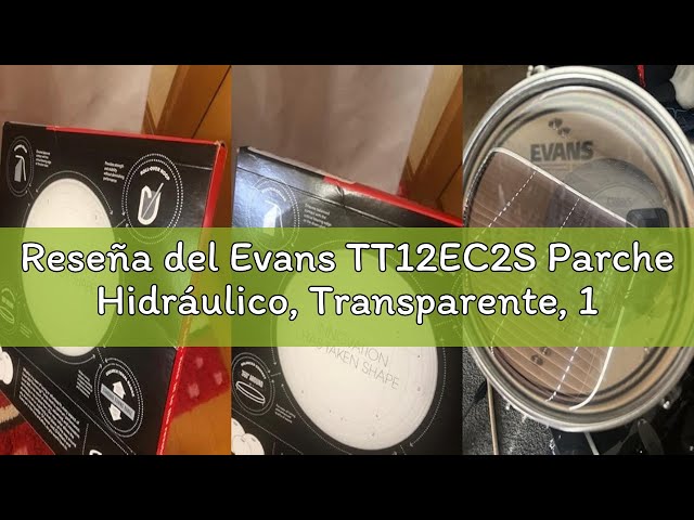 Vídeo relacionado con Evans TT12EC2S Parche Hidráulico, Transparente, 12"