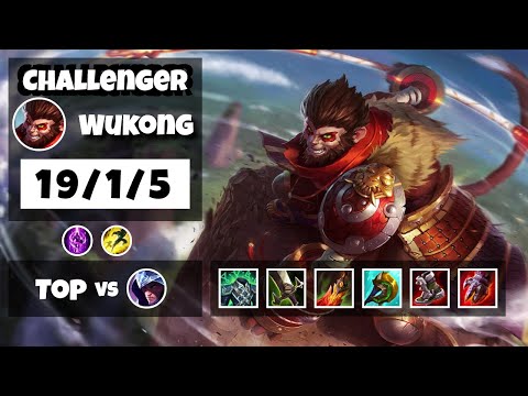 Wukong Top 11.8 Challenger Gameplay S11 (19/1/5) - EU