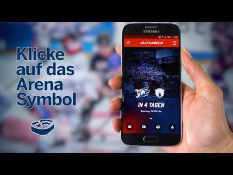 Die Indoor Navigation der SAP Arena bei Heimspielen der Adler Mannheim