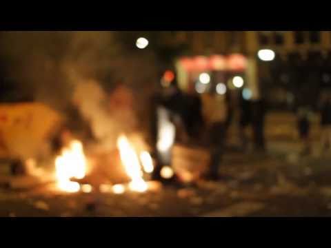 Life imitates Banksy's art in Stokes Croft Bristol