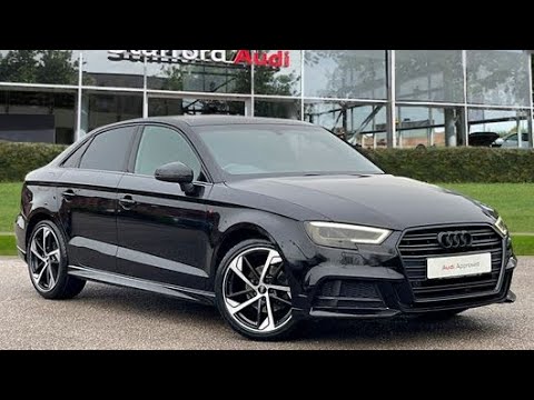 Approved Used Audi A3 1.0 TFSI 30 Black Edition S Tronic (s/s) 4dr at Stafford Audi