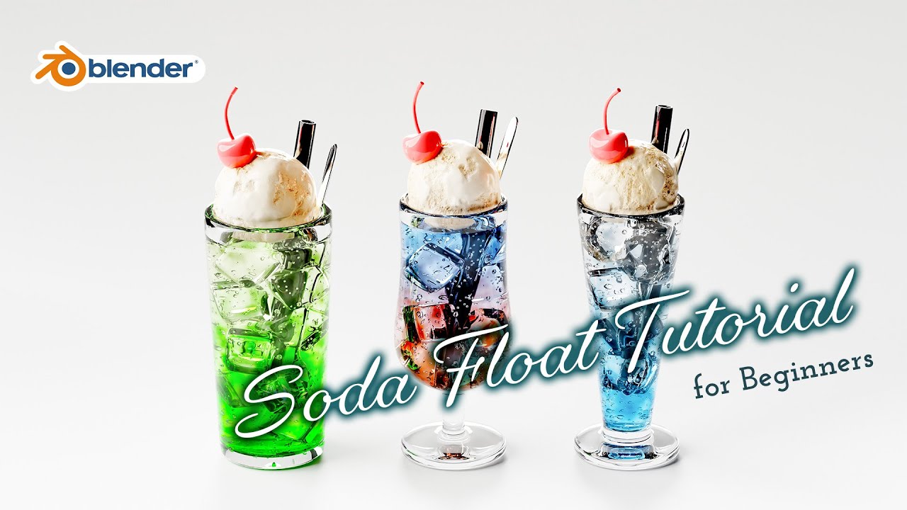 Blenderでクリームソーダを作ってみよう！【初心者向け】