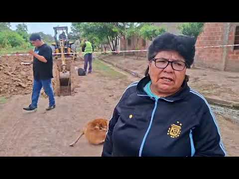 Comenzaron los trabajos de cloacas en Barrio Divino Niño Jesús