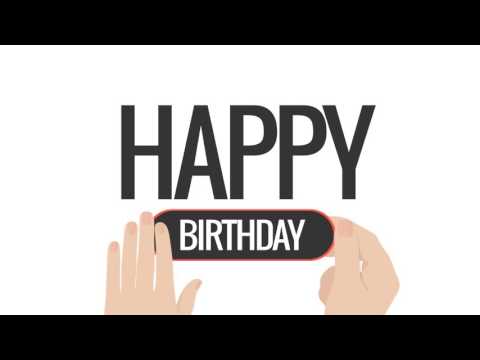 Happy Birthday Song for Juanita, Kinetic Typography 1080p