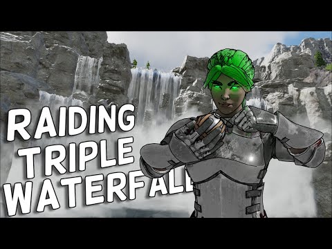 Raiding Triple Waterfall for CRAZY LOOT! ARK