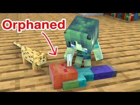 Orphaned Baby Zombie - Sad Story - Minecraft Animation