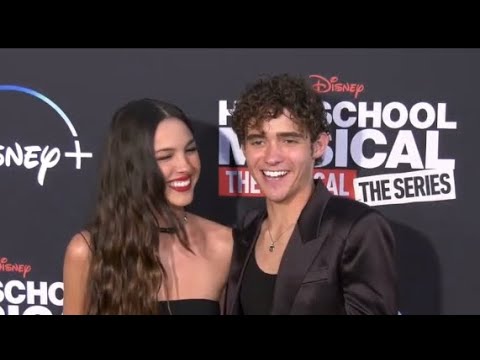 Olivia Rodrigo and Joshua Bassett at the HSMTMTS premiere (ALL THE CONTENT)