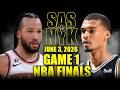 San Antonio Spurs Vs New York Knicks Full Game 1 Highlights June 3 2026 NBA Finals