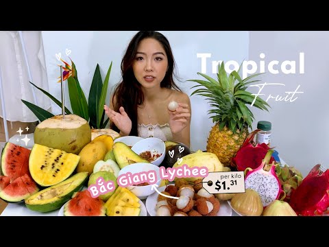 TROPICAL FRUITS MUST EAT in Vietnam this summer (ASMR) | Support Bắc Giang Lychee due to COVID-19