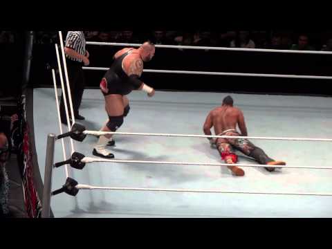 WWE RAW WRESTLEMANIA REVENGE TOUR 2012 Poland -  WALKA CZWARTA - BRODUS CLAY VS JTG