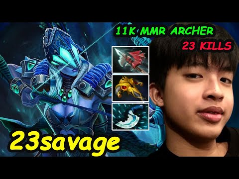 23savage [Drow Ranger] 11K MMR Archer Insane Arrow Damage Ready For BTS Pro Series Season 3 Dota 2