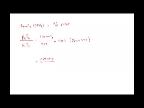 Pneumologia 4 ENG por Coiled (índice de Horovitz = relação P/F, oxigenoterapia suplementar, FiO2)