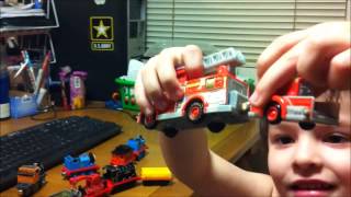 Alexavier shows his Thomas the Train collection