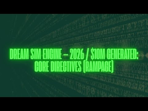 DREAM SIM ENGINE — 2026 / $10M GENERATED — CORE DIRECTIVES (RAMPAGE)