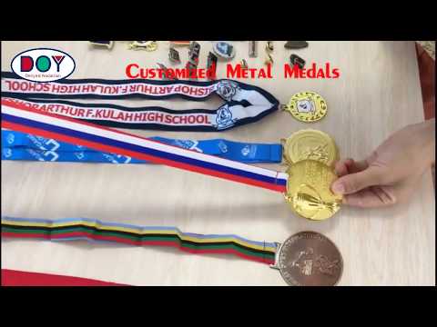 China production design custom quality metal medal, badge catalog and production method