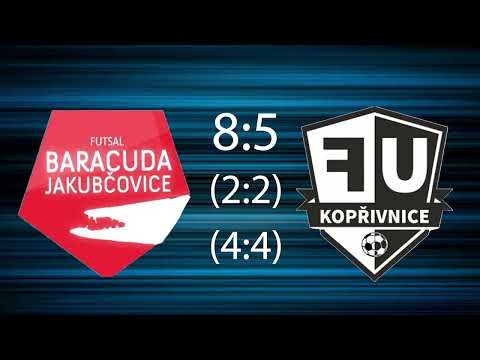 Baracuda Jakubčovice vs FU Kopřivnice - 8:5 (2:2) (4:4) - sestřih - série 1:1