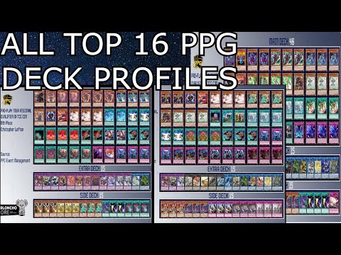ALL TOP 16 PPG DECK PROFILES NEW FORMAT Yu-Gi-Oh! 2022