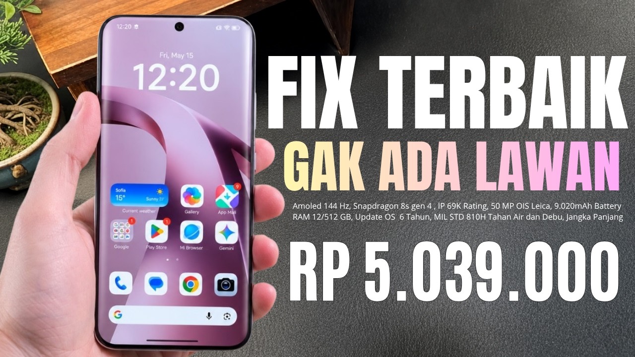 FIX TERBAIK, GAK ADA LAWANNYA‼️9.020MAH, RAM 12/512 GB - HP 5 JUTAAN TERBAIK DAN TERBARU 2026