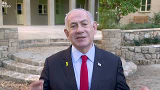 ראש הממשלה נתניהו: ״החות׳ים לומדים וילמדו בדרך הקשה, שמי שפוגע בישראל - משלם על כך מחיר כבד מאוד״ (עדכוני משרד ראש הממשלה) - התמונה מוצגת ישירות מתוך אתר האינטרנט יוטיוב. זכויות היוצרים בתמונה שייכות ליוצרה. קישור קרדיט למקור התוכן נמצא בתוך דף הסרטון