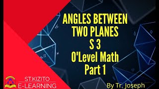 ANGLE BETWEEN TWO PLANES PART 1