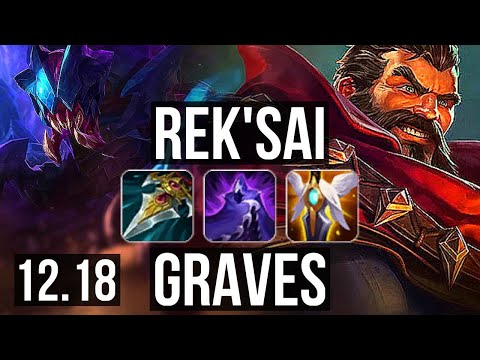 REK'SAI vs GRAVES (JNG) | 9/1/18, 70% winrate, Dominating | KR Diamond | 12.18