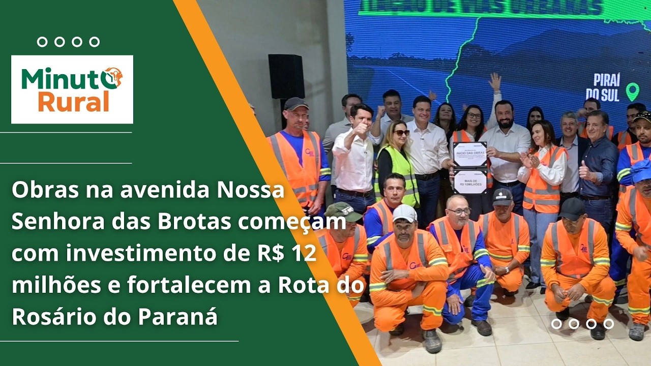 Obras na Avenida Nossa Senhora das Brotas iniciam com R$ 12 milhões e fortalecem a Rota do Rosário