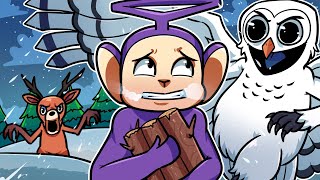 Download lagu ESCAPE FROM GIANT OWL! | Tinky Winky Plays: 99 Nights in the Forest mp3