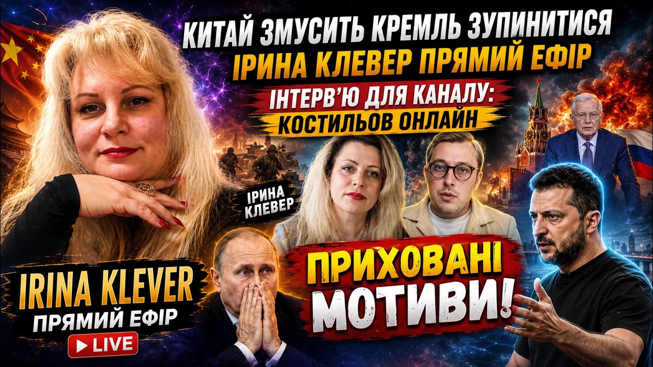 Таро прогноз Китай змусить КРЕМЛЬ ЗУПИНИТИСЯ  Ірина Клевер прямий ефір