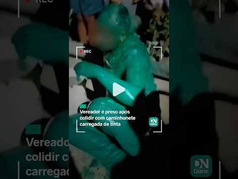 Vereador é preso após bater carro em caminhonete e deixar motorista coberto de tinta no Ceará