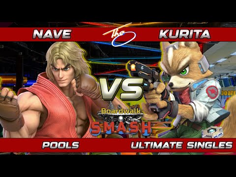 BWS #101 - Nave (Ken) Vs. Kurita (Fox) Super Smash Bros Ultimate SSBU Boardwalk Smash