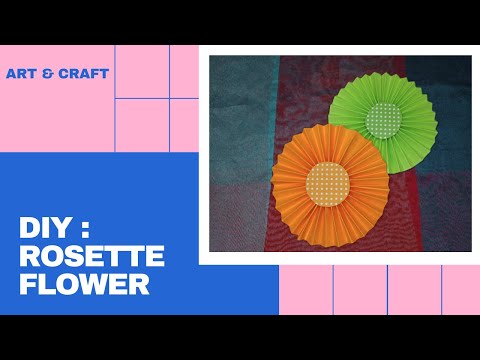 DIY  Rosette Flower | Flower Making | Rishika Creation's |