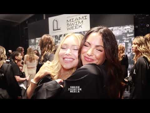 Axil Swim Fashion Show BTS Model Posing Slow Motion | Paraiso Miami Swim Week 2024