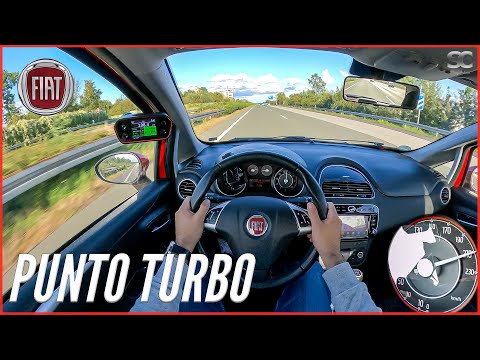 2013 Fiat Punto Turbo Sport 16V MultiAir Type 199 [1.4 | 133HP] - POV Autobahn Top Speed Drive