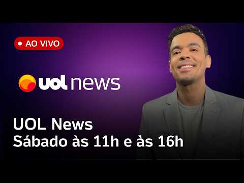 UOL News 1ª Edição com Diego Sarza ao vivo | 22 de agosto de 2026