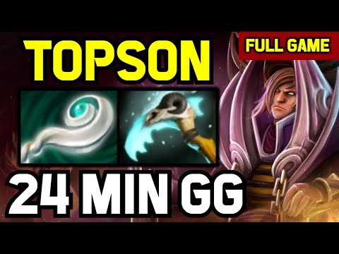 Topson MID Invoker OLD SCHOOL Exort build vs MID Queen of pain