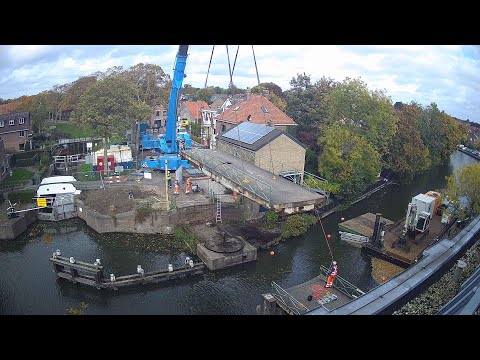 Timelapse uithijsen brug Montfoort