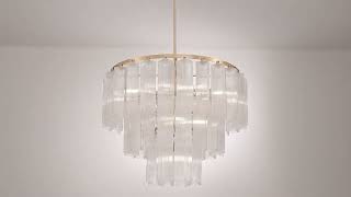 1_Watch A Video About the Possini Euro Marcie Soft Gold 3 Tier Chandelier