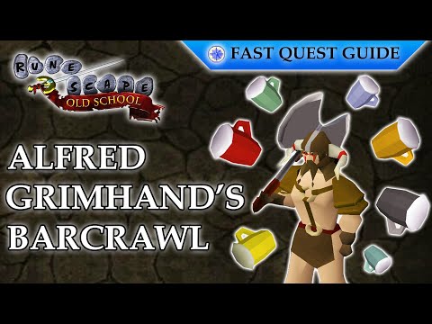 Alfred Grimhand's Barcrawl Miniquest | OSRS Quality Quick Guide [2024]