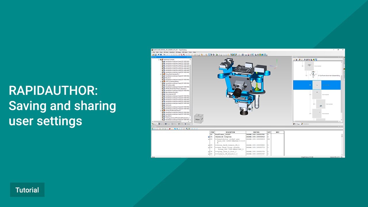 RapidAuthor Tutorial: Saving and sharing user settings