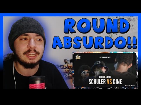 (DEU SHOW 🔥) SCHULER X GINE - BATALHA DO COLISEU - COLISEU 4 ANOS | REACT BAUEB