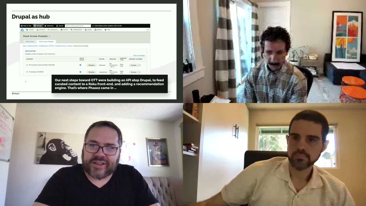 Drupal + Roku Extending Public Televisions Reach / DrupalCon North America 2021