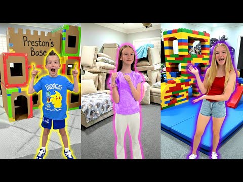 Box Fort vs Pillow Fort vs Lego Fort!!