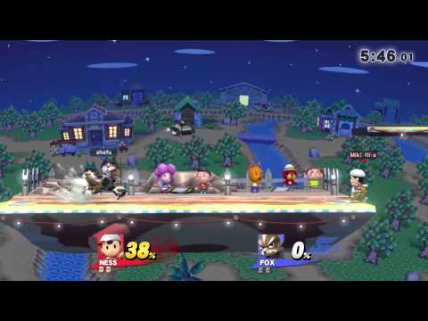 S@X Wii U 104 - Mik! (Ness) vs Shofu (Fox) - Smash 4 Customs - Losers Semis