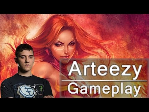 EG.Arteezy Lina Gameplay - Evil Geniuses