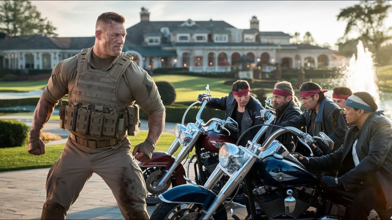 Bikers Mess with the WRONG Soldier at a Country Club