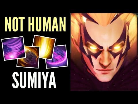 Insane Invoker Epic SunStrike Combo by SumiYa is Not Human MMR 7.00 Gameplay Dota 2