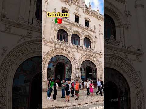 Lisboa em destaque - Estação Ferroviária do Rossio, Portugal 🇵🇹 #lisboa #shorts #lisbonportugal
