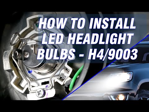 How to install H4/9003/HB2 LED headlight bulbs - Novsight H4 LED bulbs install guide